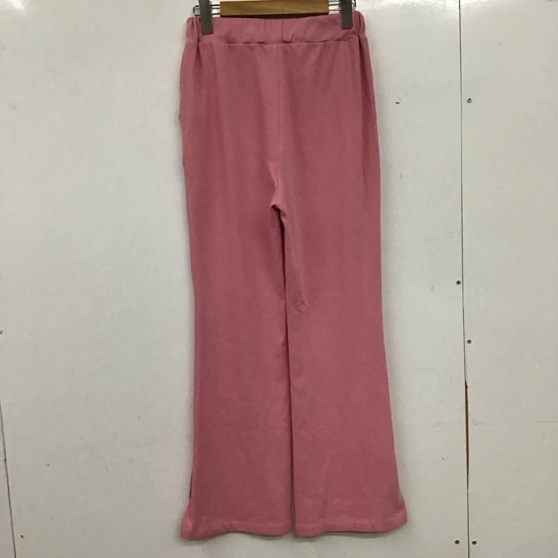 ニコアンド niko and... パンツ スラックス フレアパンツ M 無地 桃 / ピンク / pink レディース USED 古着 中古 10155243
