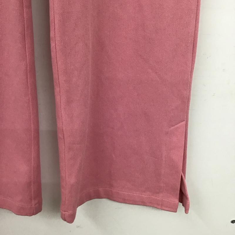 ニコアンド niko and... パンツ スラックス フレアパンツ M 無地 桃 / ピンク / pink レディース USED 古着 中古 10155243