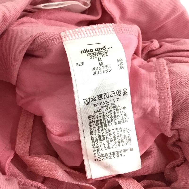 ニコアンド niko and... パンツ スラックス フレアパンツ M 無地 桃 / ピンク / pink レディース USED 古着 中古 10155243