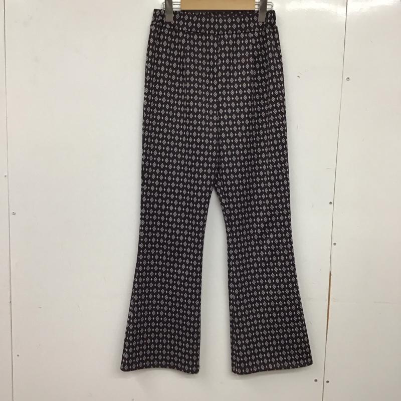 ジーナシス JEANASIS パンツ スラックス JS050504YG ジオメ柄ジャガードフレアパンツ FREE 総柄 マルチカラー / マルチカラー / multicolor レディース USED 古着 中古 10155250