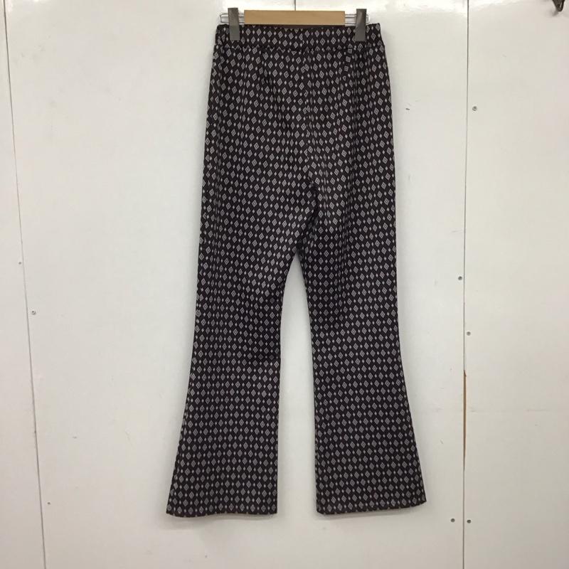 ジーナシス JEANASIS パンツ スラックス JS050504YG ジオメ柄ジャガードフレアパンツ FREE 総柄 マルチカラー / マルチカラー / multicolor レディース USED 古着 中古 10155250
