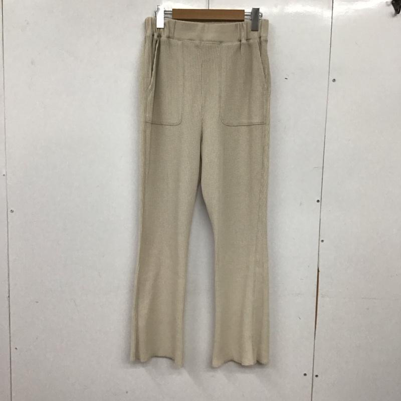 ニコアンド niko and... パンツ スラックス L 無地 アイボリー / アイボリー / レディース USED 古着 中古 10155253