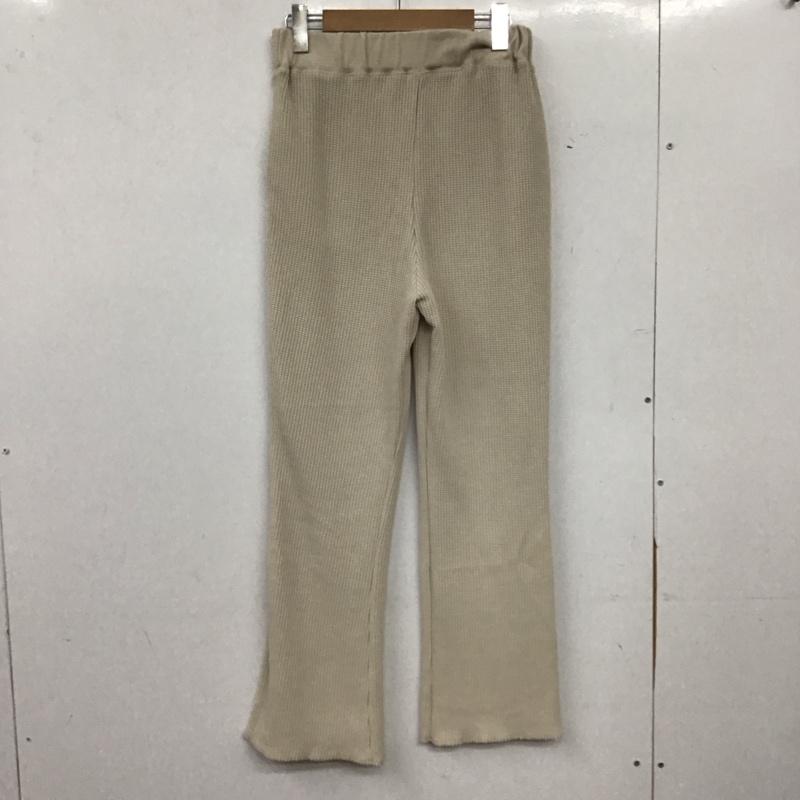 ニコアンド niko and... パンツ スラックス L 無地 アイボリー / アイボリー / レディース USED 古着 中古 10155253