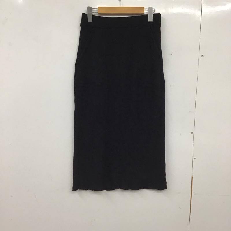 スタディオクリップ studio CLIP スカート ロングスカート M 無地 黒 / ブラック / black レディース USED 古着 中古 10155254