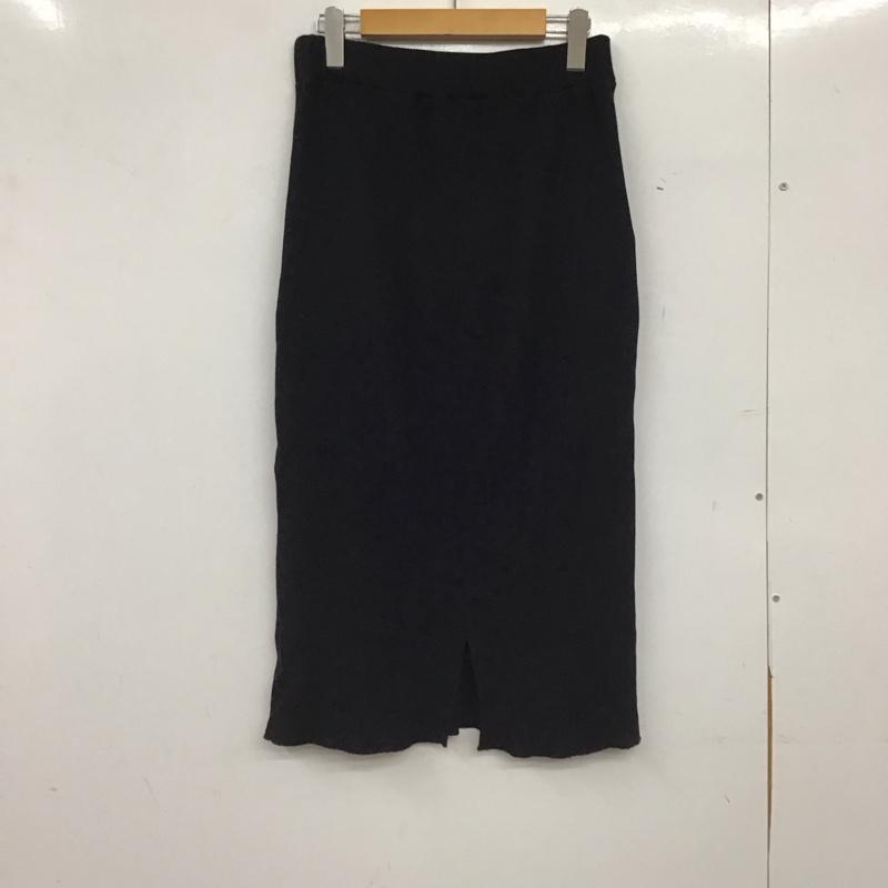 スタディオクリップ studio CLIP スカート ロングスカート M 無地 黒 / ブラック / black レディース USED 古着 中古 10155254