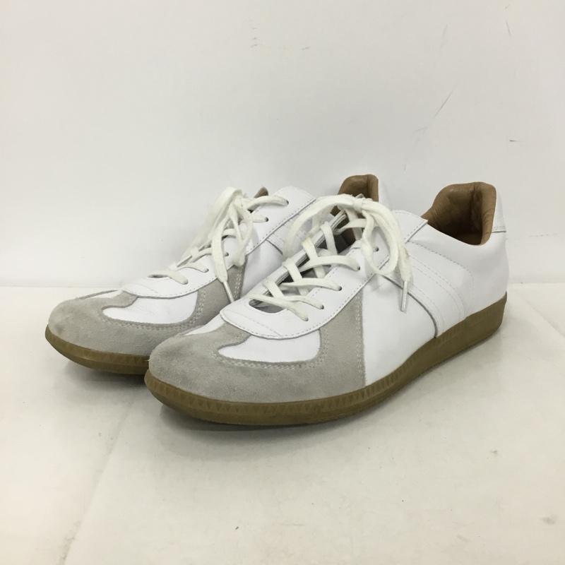 ジャーマントレーナー GERMAN TRAINER スニーカー スニーカー 42500 アクションレザー ミリタリー42 無地 白 / ホワイト / white メンズ USED 古着 中古 10155258
