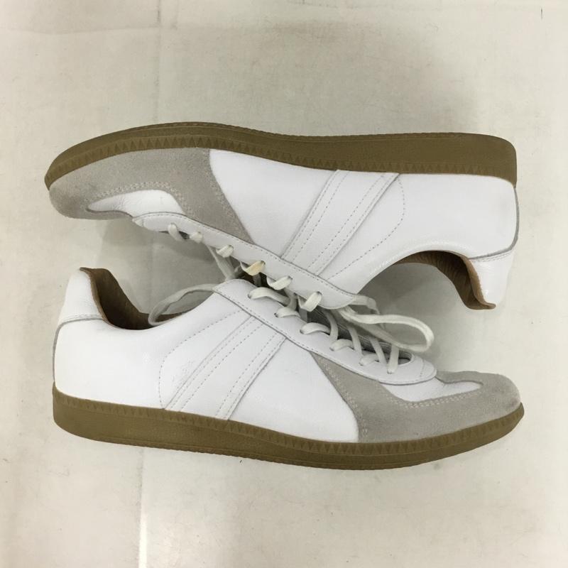 ジャーマントレーナー GERMAN TRAINER スニーカー スニーカー 42500 アクションレザー ミリタリー42 無地 白 / ホワイト / white メンズ USED 古着 中古 10155258