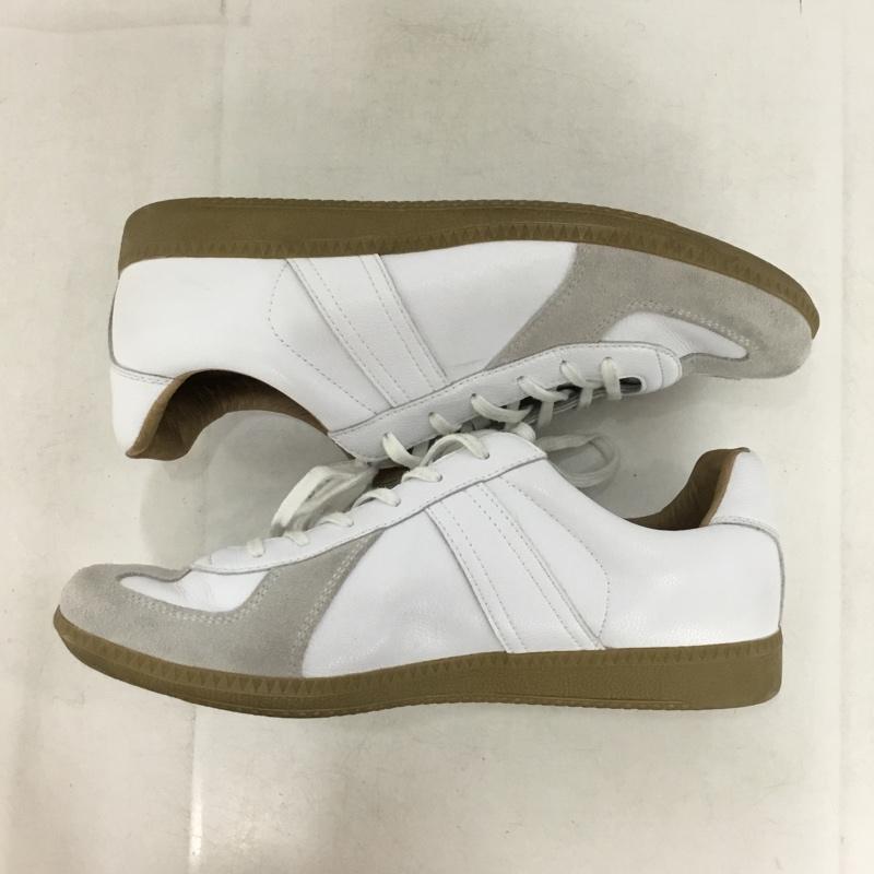 ジャーマントレーナー GERMAN TRAINER スニーカー スニーカー 42500 アクションレザー ミリタリー42 無地 白 / ホワイト / white メンズ USED 古着 中古 10155258