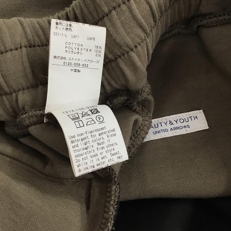ビューティアンドユースユナイテッドアローズ BEAUTY&YOUTH UNITED ARROWS パンツ スラックス 1214-105-9385 ダブルニット イージーパンツ L 無地 カーキ / カーキ / khaki レディース USED 古着 中古 10155262