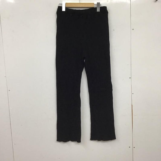 ニコアンド niko and... パンツ スラックス フレアパンツ L 無地 黒 / ブラック / black レディース USED 古着 中古 10155264