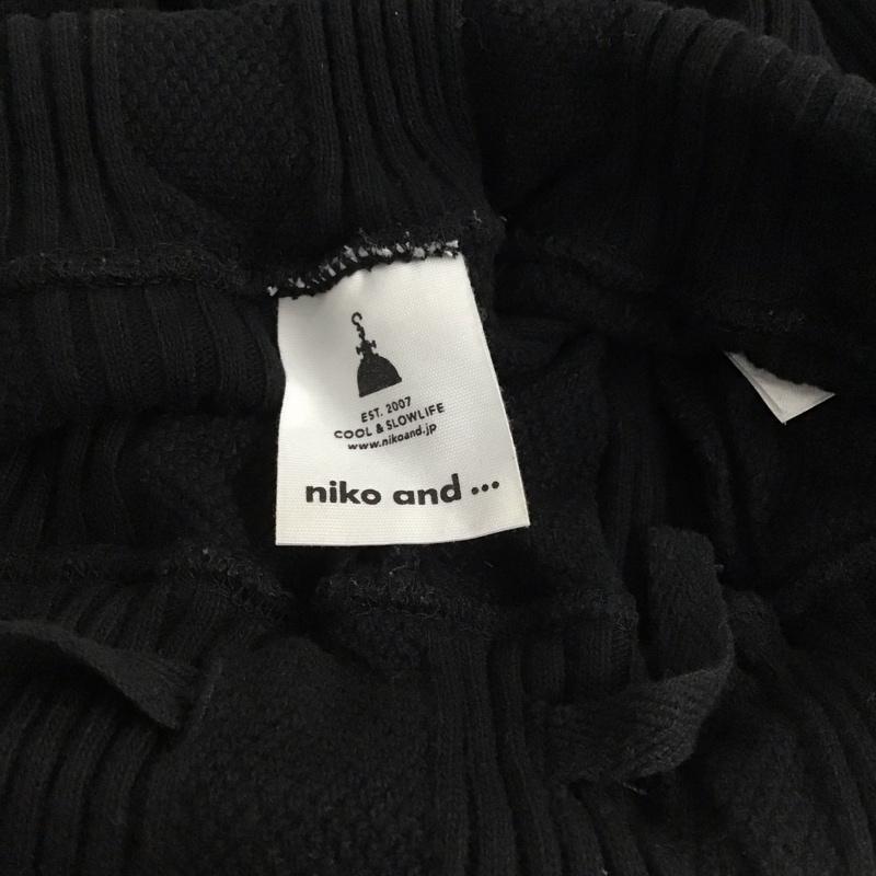 ニコアンド niko and... パンツ スラックス フレアパンツ L 無地 黒 / ブラック / black レディース USED 古着 中古 10155264
