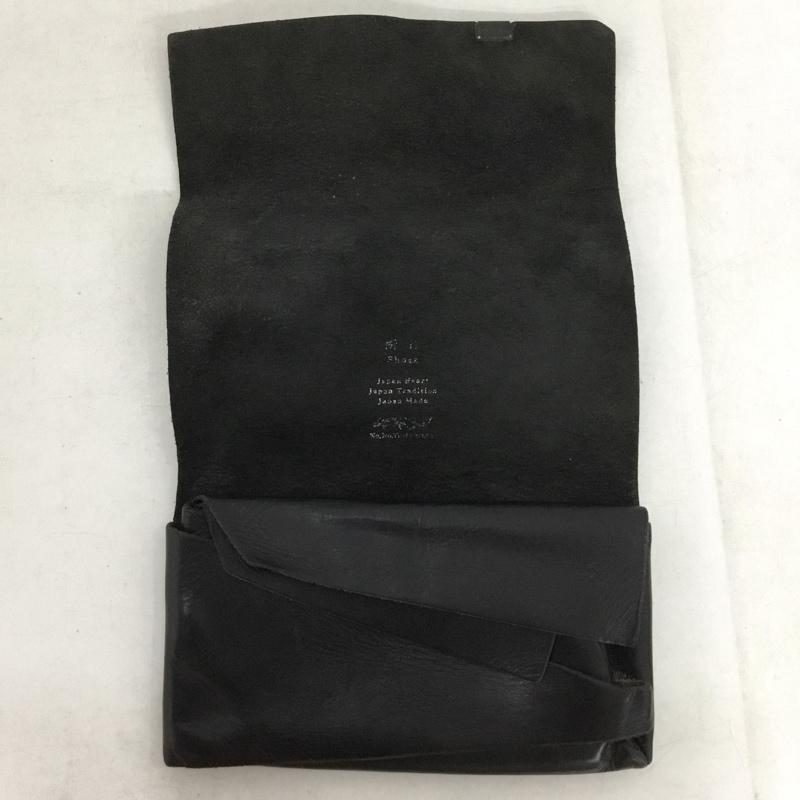 古着 USED 財布 長財布 ロングウォレット レザー ワンポイント 黒 / ブラック / black メンズ USED 古着 中古 10155268
