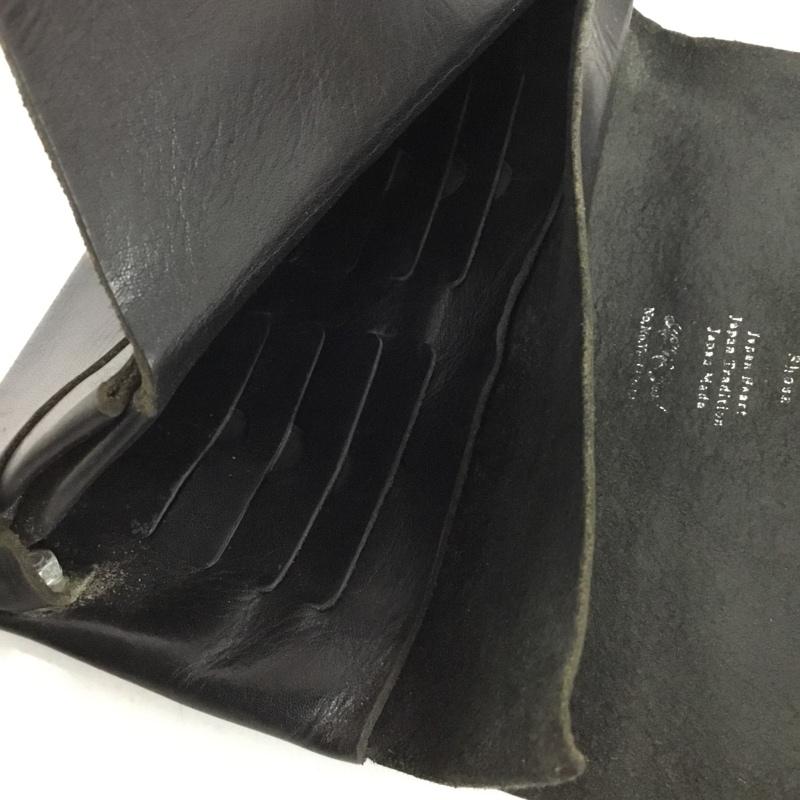 古着 USED 財布 長財布 ロングウォレット レザー ワンポイント 黒 / ブラック / black メンズ USED 古着 中古 10155268
