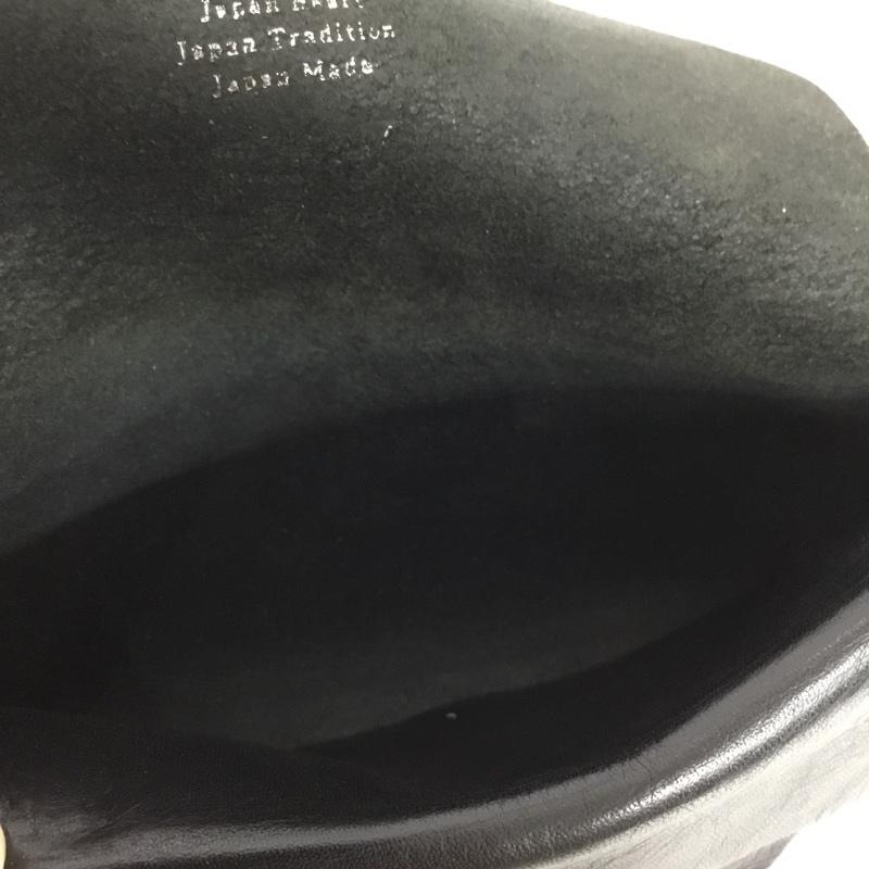 古着 USED 財布 長財布 ロングウォレット レザー ワンポイント 黒 / ブラック / black メンズ USED 古着 中古 10155268