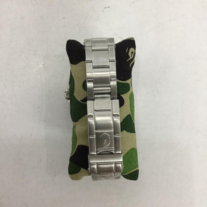 アベイシングエイプ A BATHING APE 腕時計 アナログ（自動巻き） BAPEX 箱有 ロゴ、文字 銀 / シルバー / silver color X 赤 / レッド / red X 黒 / ブラック / black メンズ USED 古着 中古 10155272