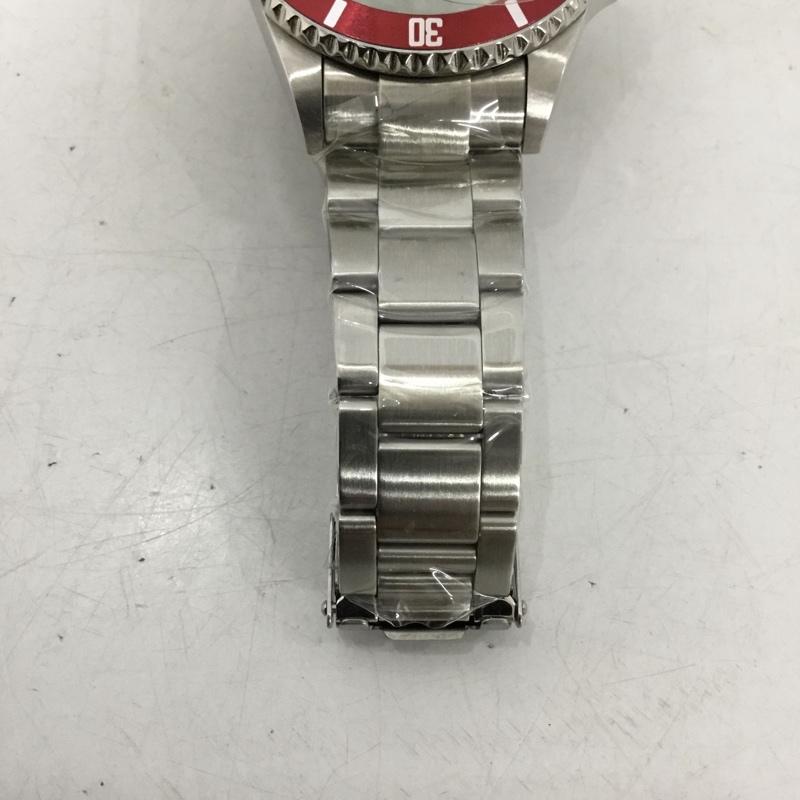 アベイシングエイプ A BATHING APE 腕時計 アナログ（自動巻き） BAPEX 箱有 ロゴ、文字 銀 / シルバー / silver color X 赤 / レッド / red X 黒 / ブラック / black メンズ USED 古着 中古 10155272