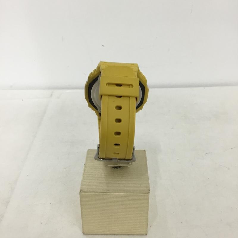 ジーショック G-SHOCK 腕時計 アナログ（クォーツ式） GA-2110SU 八角形 ロゴ、文字 黒 / ブラック / black X 黄 / イエロー / yellow メンズ USED 古着 中古 10155273