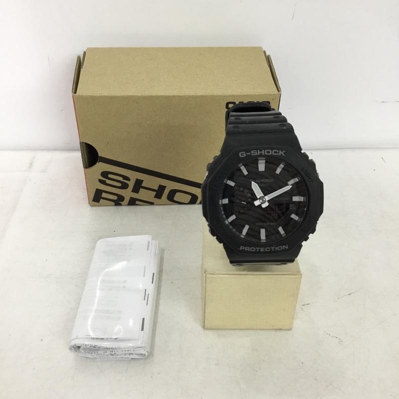 ジーショック G-SHOCK 腕時計 アナログ（クォーツ式） GA-2100 デジタル アナログ 箱有 ロゴ、文字 黒 / ブラック / black メンズ USED 古着 中古 10155274