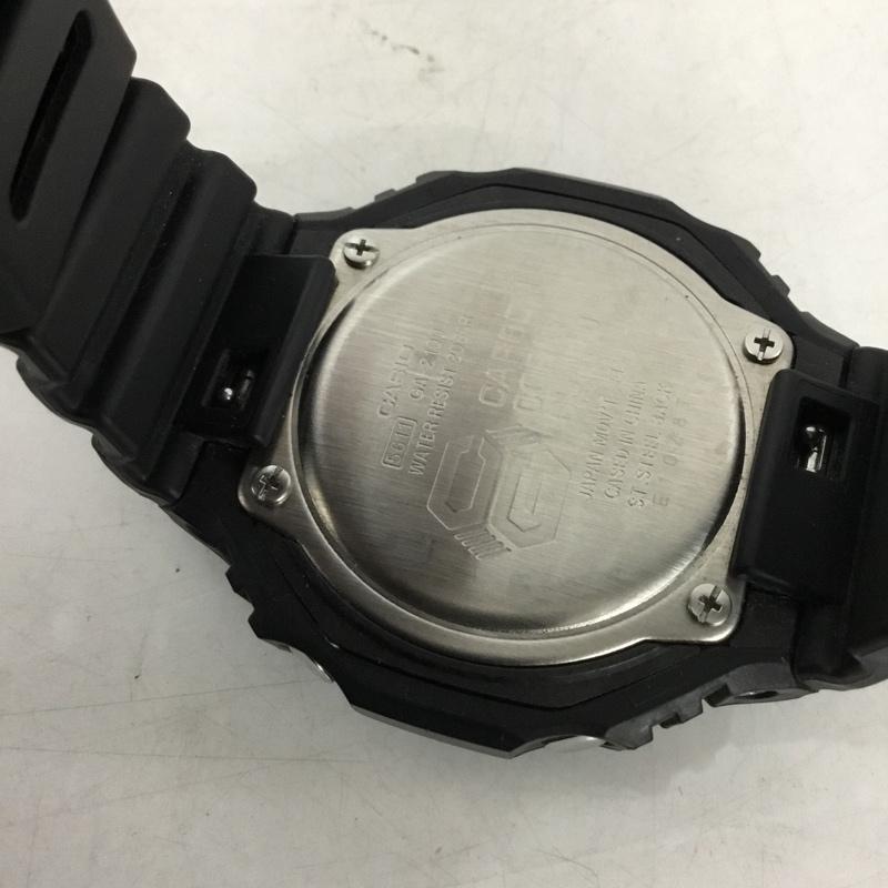 ジーショック G-SHOCK 腕時計 アナログ（クォーツ式） GA-2100 デジタル アナログ 箱有 ロゴ、文字 黒 / ブラック / black メンズ USED 古着 中古 10155274