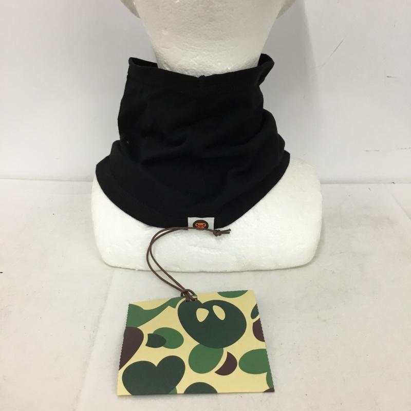 アベイシングエイプ A BATHING APE ファッション小物 ファッション小物 ネックウォーマー BABY MILO プリント 黒 / ブラック / black メンズ USED 古着 中古 10155276