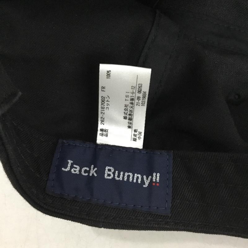 ジャックバニー Jack Bunny!! 帽子 キャップ 262-2187002 FREE ロゴ、文字 黒 / ブラック / black X 白 / ホワイト / white メンズ USED 古着 中古 10155277