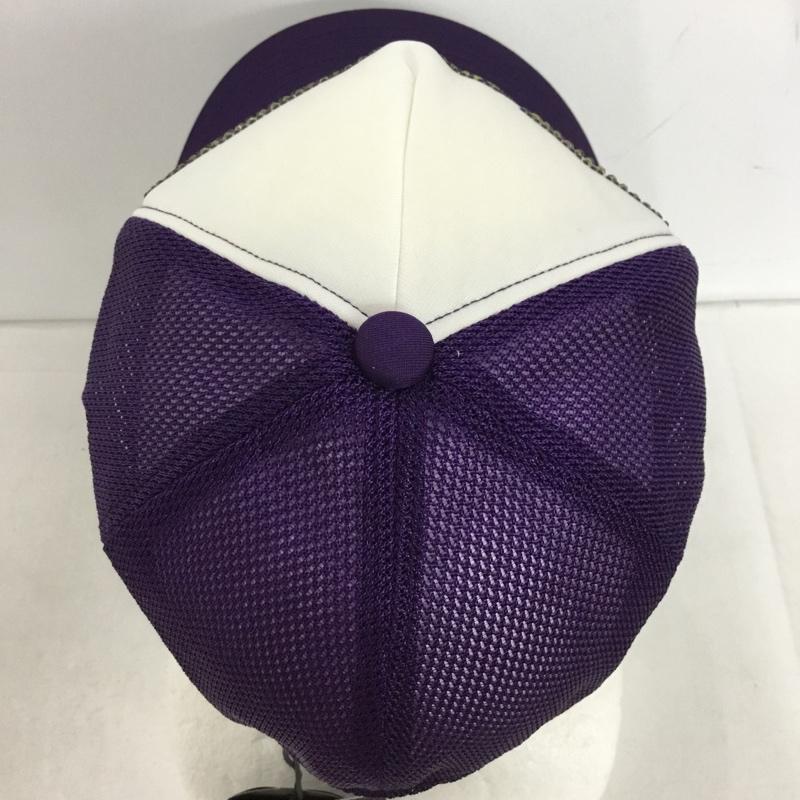 アベイシングエイプ A BATHING APE 帽子 キャップ KISS ロゴ メッシュキャップ ラインストーン FREE ロゴ、文字 紫 / パープル / purple メンズ USED 古着 中古 10155278