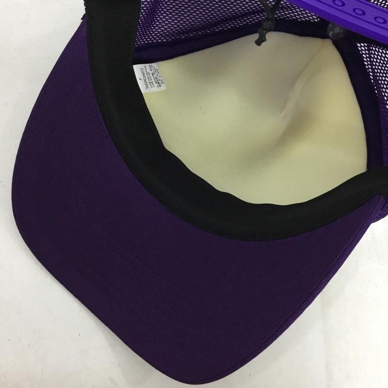 アベイシングエイプ A BATHING APE 帽子 キャップ KISS ロゴ メッシュキャップ ラインストーン FREE ロゴ、文字 紫 / パープル / purple メンズ USED 古着 中古 10155278