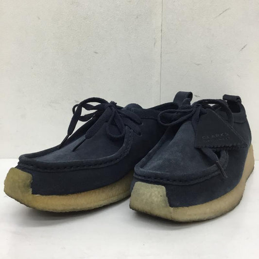 クラークス オリジナルズ Clarks Originals カジュアルシューズ カジュアルシューズ CLARKS ORIGINALS ワラビーシューズ ネイビー 25.5cm ロゴ、文字 紺 / ネイビー / navy メンズ USED 古着 中古 10155282