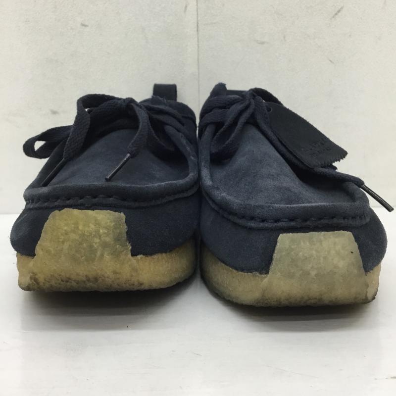 クラークス オリジナルズ Clarks Originals カジュアルシューズ カジュアルシューズ CLARKS ORIGINALS ワラビーシューズ ネイビー 25.5cm ロゴ、文字 紺 / ネイビー / navy メンズ USED 古着 中古 10155282