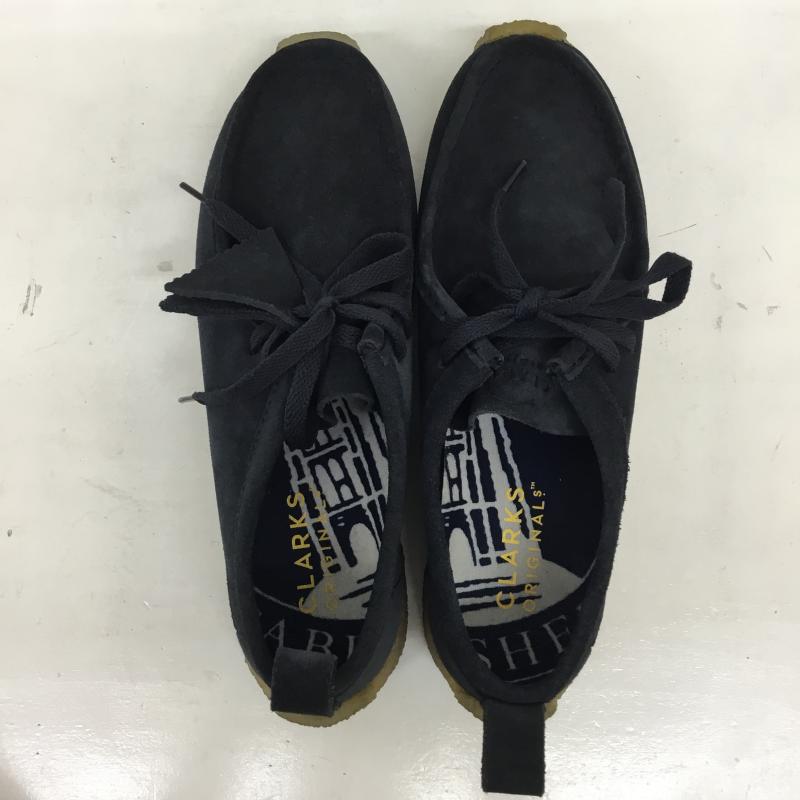 クラークス オリジナルズ Clarks Originals カジュアルシューズ カジュアルシューズ CLARKS ORIGINALS ワラビーシューズ ネイビー 25.5cm ロゴ、文字 紺 / ネイビー / navy メンズ USED 古着 中古 10155282