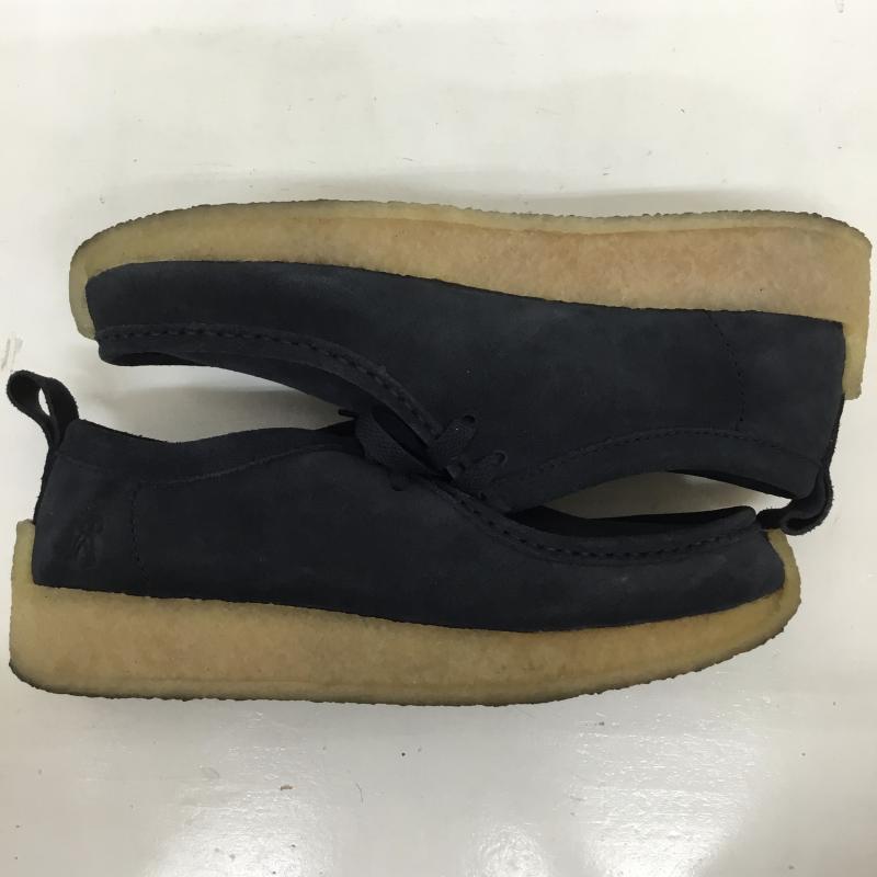クラークス オリジナルズ Clarks Originals カジュアルシューズ カジュアルシューズ CLARKS ORIGINALS ワラビーシューズ ネイビー 25.5cm ロゴ、文字 紺 / ネイビー / navy メンズ USED 古着 中古 10155282