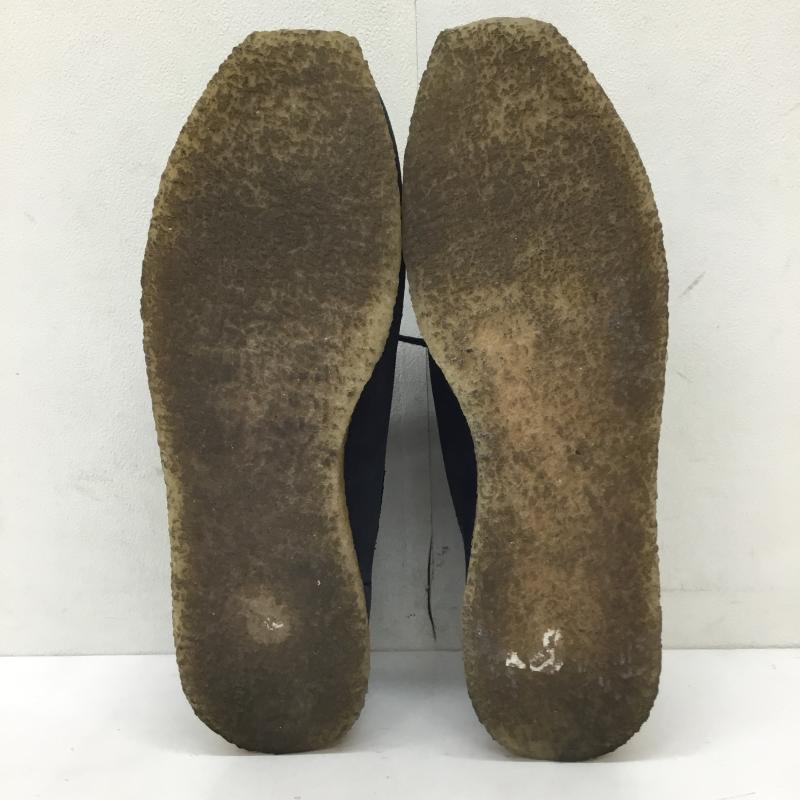 クラークス オリジナルズ Clarks Originals カジュアルシューズ カジュアルシューズ CLARKS ORIGINALS ワラビーシューズ ネイビー 25.5cm ロゴ、文字 紺 / ネイビー / navy メンズ USED 古着 中古 10155282