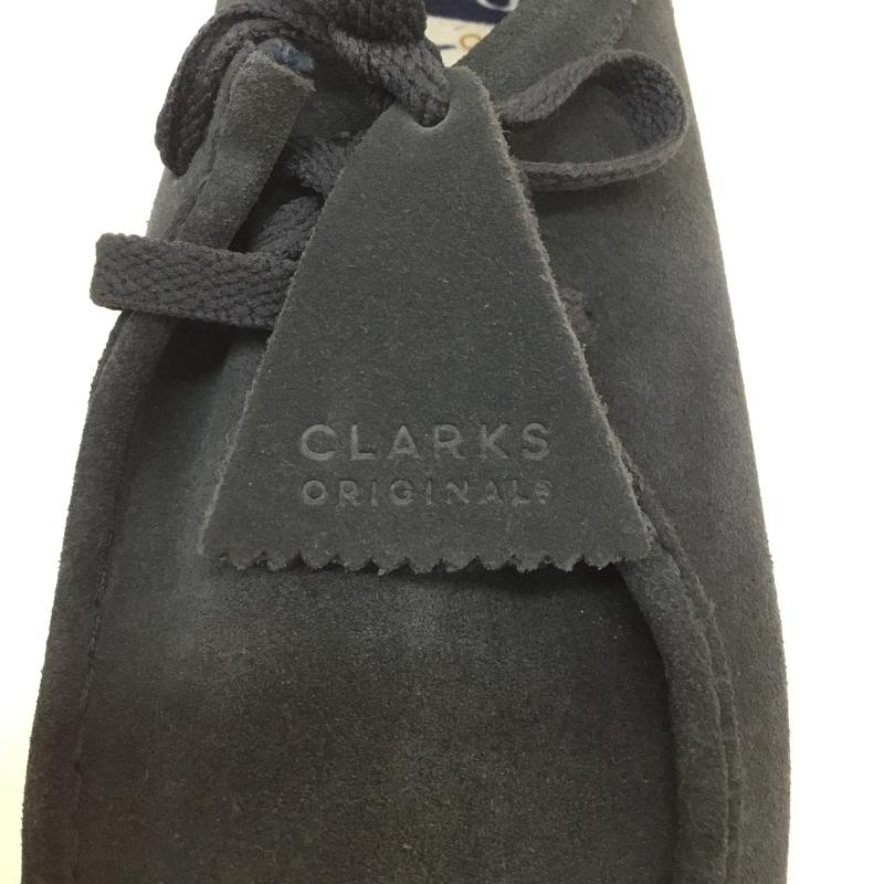 クラークス オリジナルズ Clarks Originals カジュアルシューズ カジュアルシューズ CLARKS ORIGINALS ワラビーシューズ ネイビー 25.5cm ロゴ、文字 紺 / ネイビー / navy メンズ USED 古着 中古 10155282