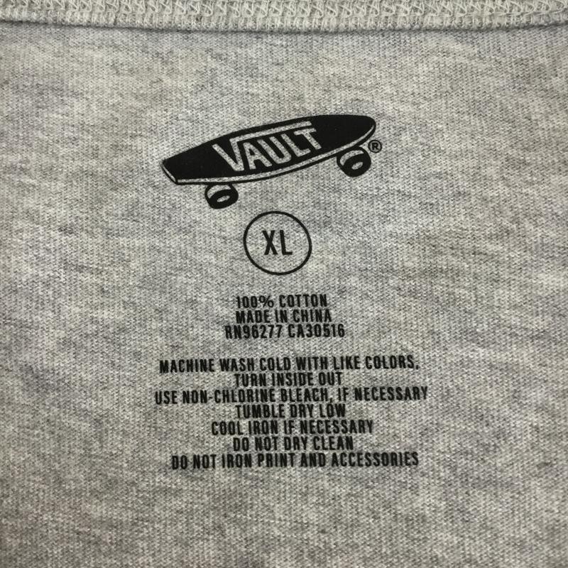 バンズ VANS Tシャツ 半袖 Vans Vault OG SS Tシャツ VN0A5E1GATH1 XL ロゴ、文字 灰 / グレー / gray メンズ USED 古着 中古 10155285