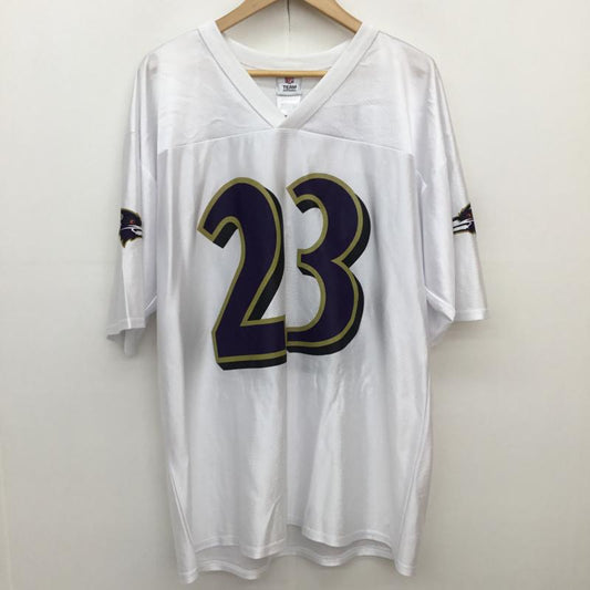 ユーズドクロージング used clothes Tシャツ 半袖 NFL アメフト ゲームシャツ マクガフィー 23 L ロゴ、文字 白 / ホワイト / white メンズ USED 古着 中古 10155286