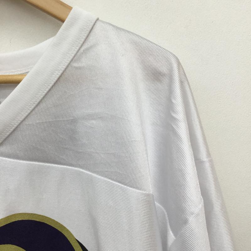ユーズドクロージング used clothes Tシャツ 半袖 NFL アメフト ゲームシャツ マクガフィー 23 L ロゴ、文字 白 / ホワイト / white メンズ USED 古着 中古 10155286