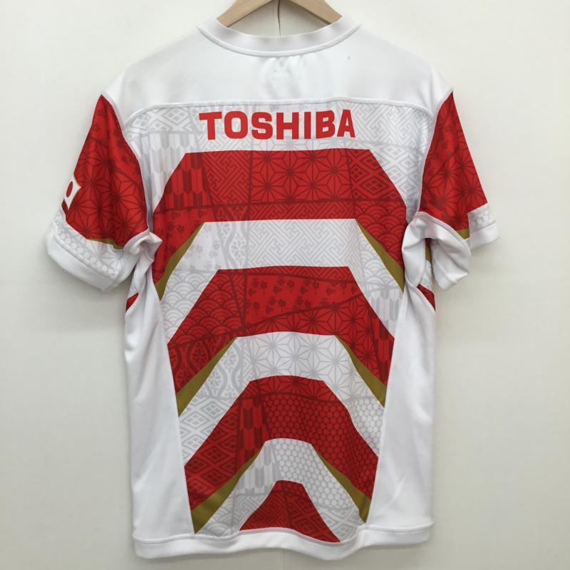 カンタベリー CANTERBURY Tシャツ 半袖 canterbury ラグビー日本代表 2019 ホーム レプリカユニフォーム vcr39010 L ロゴ、文字 X 総柄 白 / ホワイト / white メンズ USED 古着 中古 10155287