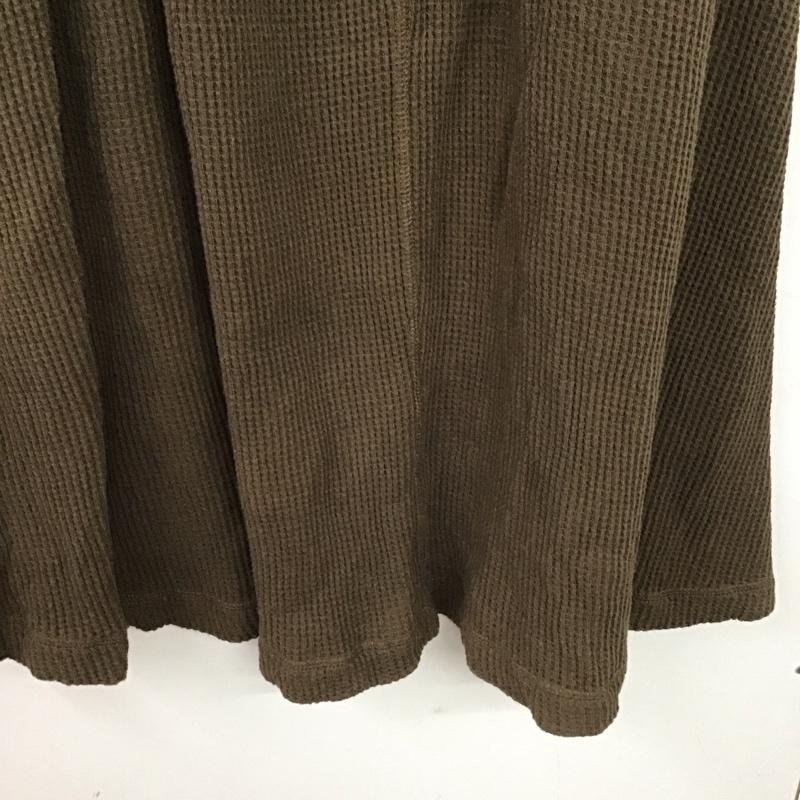 ニコアンド niko and... スカート ロングスカート M 無地 茶 / ブラウン / brown レディース USED 古着 中古 10155289