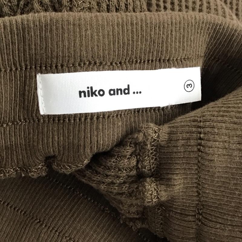 ニコアンド niko and... スカート ロングスカート M 無地 茶 / ブラウン / brown レディース USED 古着 中古 10155289