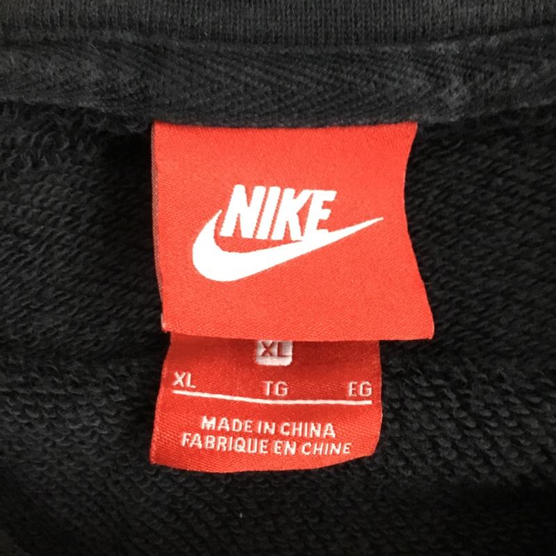 ナイキ NIKE パーカー 長袖 AJ8321-010 プルオーバー フーディー スリーブロゴ XL ロゴ、文字 黒 / ブラック / black メンズ USED 古着 中古 10155306