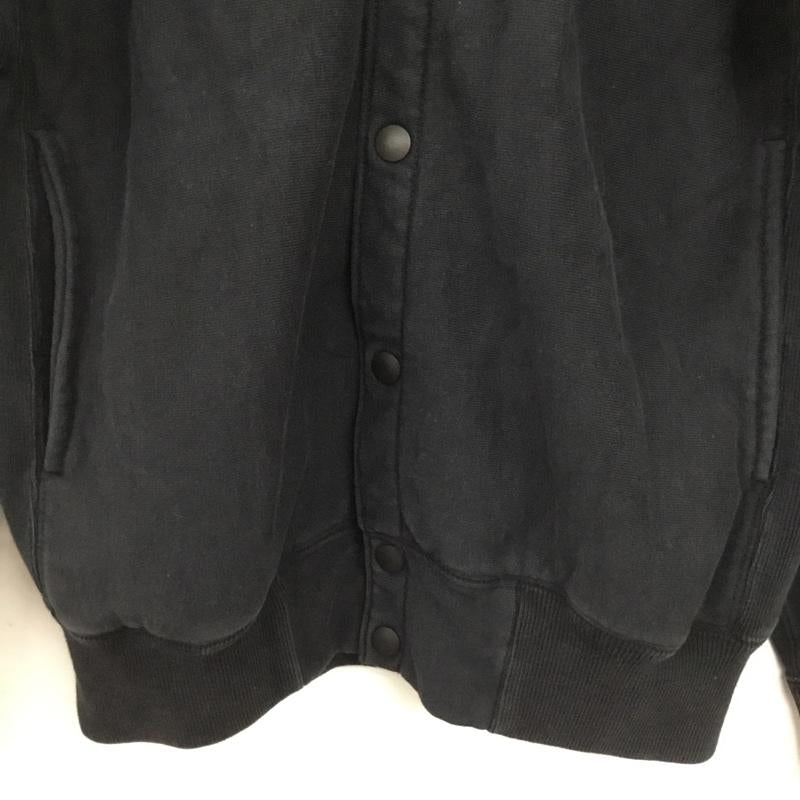 古着 USED ジャケット、上着 ジャンパー、ブルゾン コットン 裏起毛 バックプリント S ロゴ、文字 黒 / ブラック / black メンズ USED 古着 中古 10155308