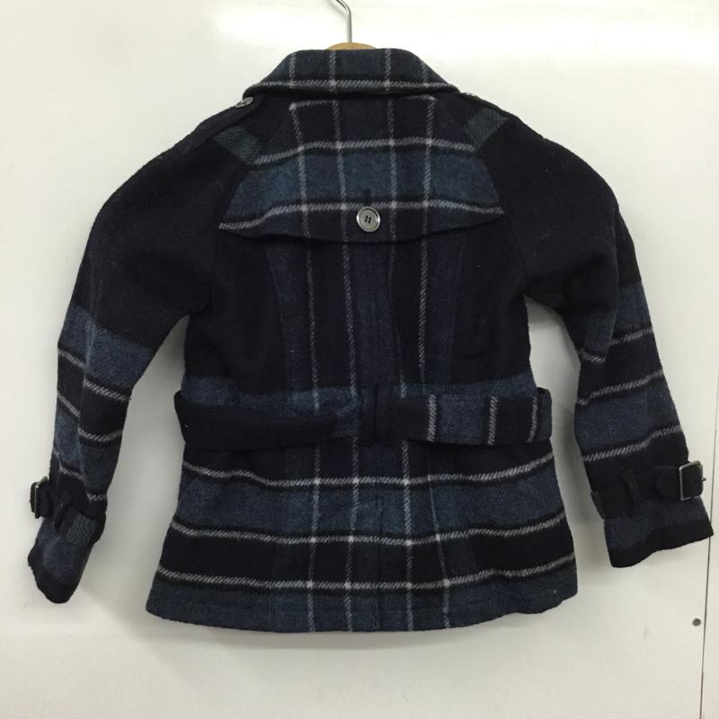 バーバリー BURBERRY コート コート一般 キッズ 7Y 122cm チェック 紺 / ネイビー / navy X 青 / ブルー / blue ボーイズ USED 古着 中古 10155311