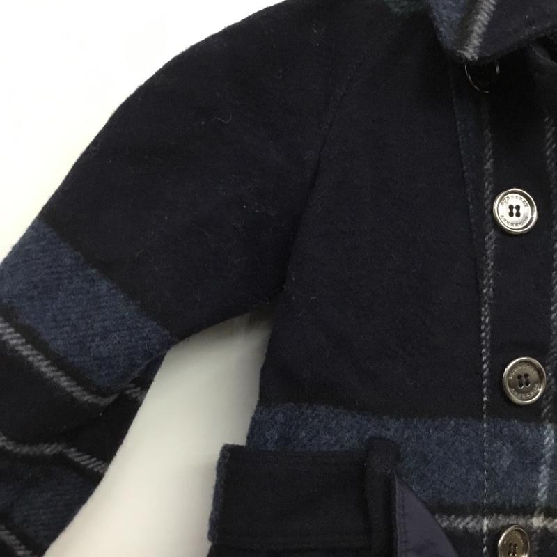 バーバリー BURBERRY コート コート一般 キッズ 7Y 122cm チェック 紺 / ネイビー / navy X 青 / ブルー / blue ボーイズ USED 古着 中古 10155311
