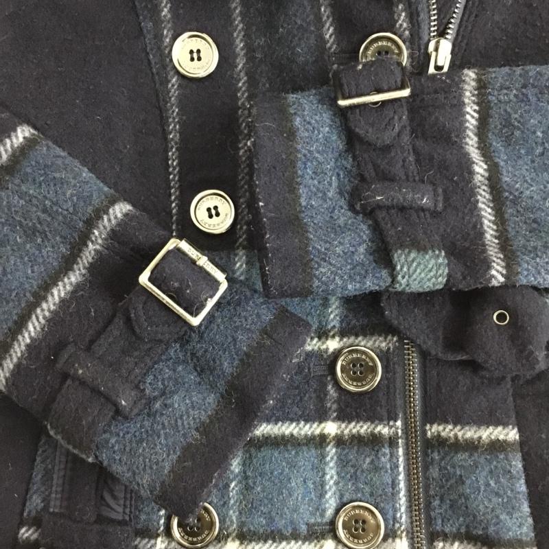 バーバリー BURBERRY コート コート一般 キッズ 7Y 122cm チェック 紺 / ネイビー / navy X 青 / ブルー / blue ボーイズ USED 古着 中古 10155311
