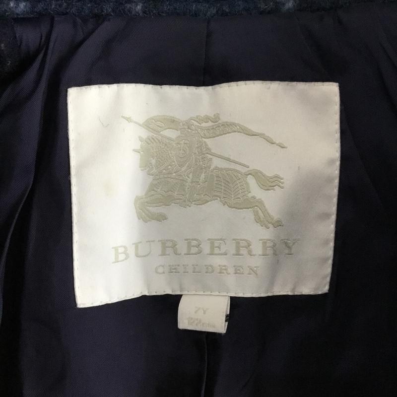バーバリー BURBERRY コート コート一般 キッズ 7Y 122cm チェック 紺 / ネイビー / navy X 青 / ブルー / blue ボーイズ USED 古着 中古 10155311