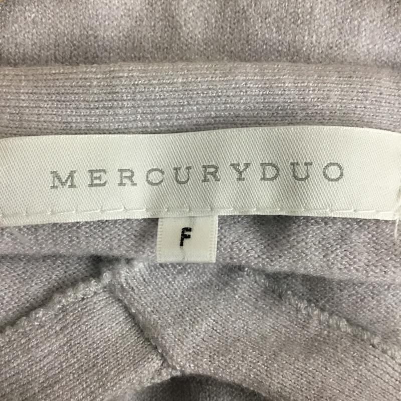 マーキュリーデュオ MERCURYDUO ワンピース ロングスカート 001760300501-01 ベルト付ニットワンピース 七分袖 膝下丈 FREE 無地 灰 / グレー / gray レディース USED 古着 中古 10155313