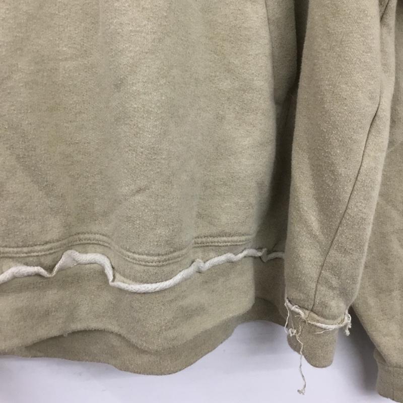 リプレゼント REPRESENT パーカー 長袖 プルオーバー フーディー L ワンポイント ベージュ / ベージュ / beige メンズ USED 古着 中古 10155315