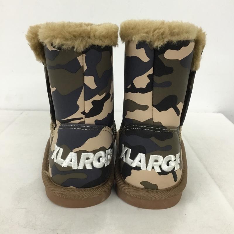 エクストララージキッズ XLARGE KIDS ブーツ ショートブーツ 9483413-59 ファーブーツ キッズ 19cm ロゴ 19.0cm カモフラージュ柄・迷彩 マルチカラー / マルチカラー / multicolor ボーイズ USED 古着 中古 10155317