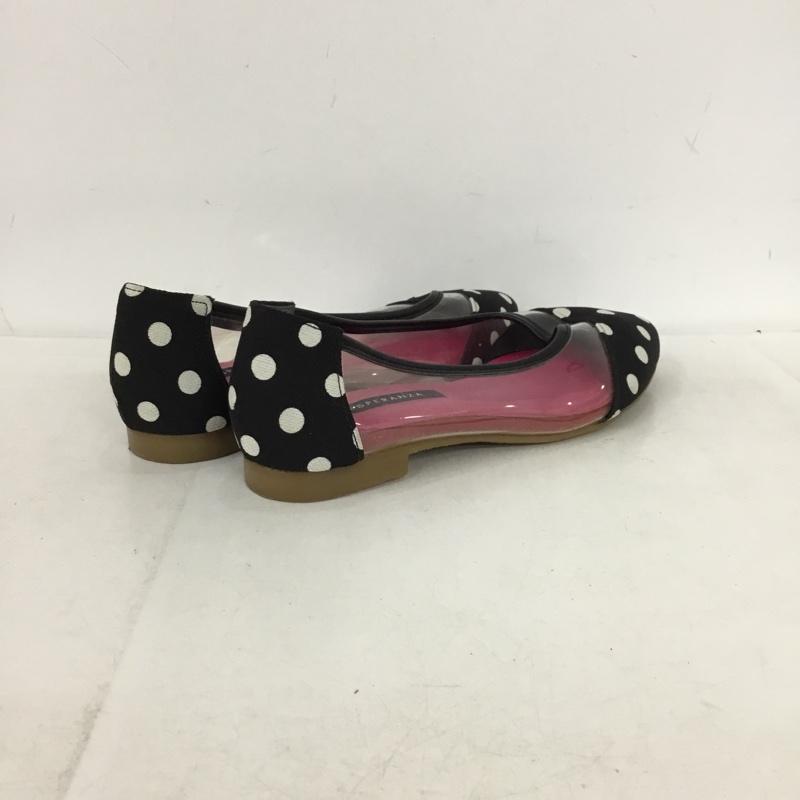 エスペランサ ESPERANZA パンプス パンプス ポインテッドトゥ 22.5 22.5cm ドット 黒 / ブラック / black X 白 / ホワイト / white X 透明 / クリア / レディース USED 古着 中古 10155318