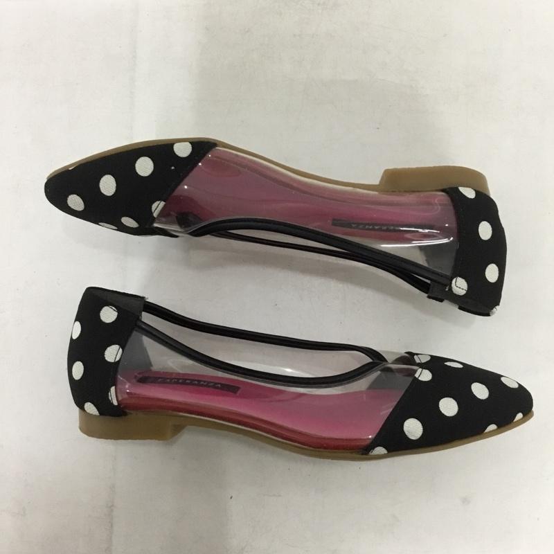 エスペランサ ESPERANZA パンプス パンプス ポインテッドトゥ 22.5 22.5cm ドット 黒 / ブラック / black X 白 / ホワイト / white X 透明 / クリア / レディース USED 古着 中古 10155318